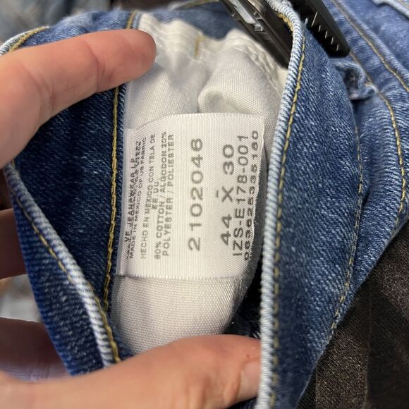 Men LEE Jeans 44x30 Big&Tall Straight Leg Med Wash - Picture 5 of 8